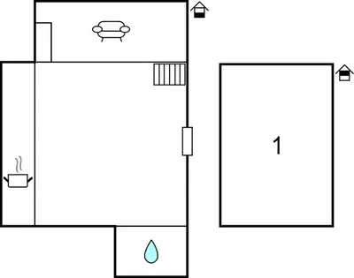 Grundriss der Unterkunft Gorgeous Apartment In Prerow With Wifi