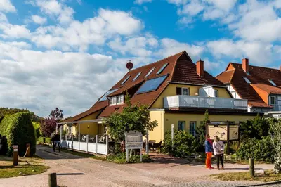 Das Gebäude in dem sich die Pension befindet