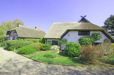 Ein Garten an der Unterkunft Landhaus Darss