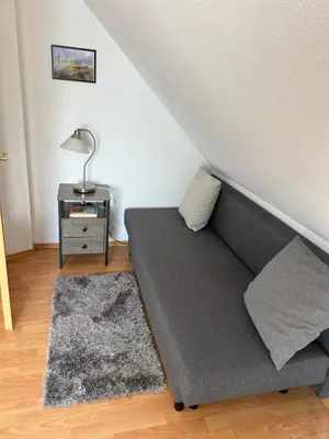 Ein Sitzbereich in der Unterkunft Ferienhaus Darß Fischland