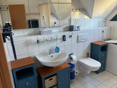 Ein Badezimmer in der Unterkunft Ferienhaus Darß Fischland