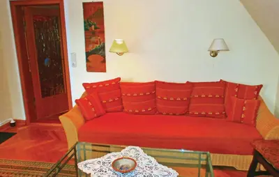 Ein Sitzbereich in der Unterkunft Apartment Prerow I