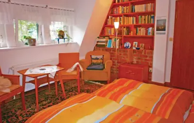 Ein Sitzbereich in der Unterkunft Apartment Prerow I