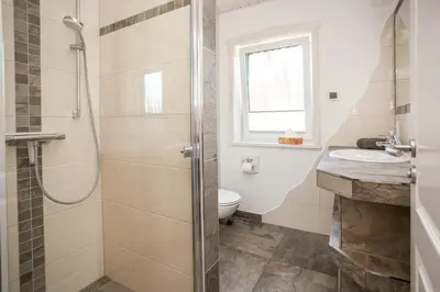 Ein Badezimmer in der Unterkunft Ferienhaus Tura