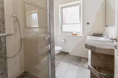 Ein Badezimmer in der Unterkunft Ferienhaus Tura