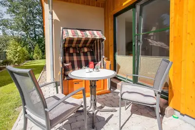Ein Patio oder anderer Außenbereich in der Unterkunft Ferienhaus Tura