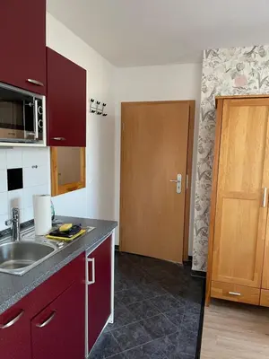 Küche/Küchenzeile in der Unterkunft Ferienhaus Kaptein Meyer