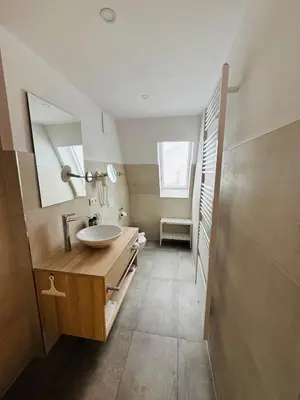 Ein Badezimmer in der Unterkunft Ferienhotel Alter Bahnhof garni