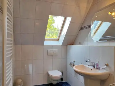 Ein Badezimmer in der Unterkunft An der Sonnenwiese