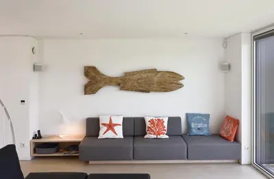 Ein Sitzbereich in der Unterkunft Seestück Prerow