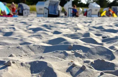 Ein Strand an oder in der Nähe des Ferienhauses