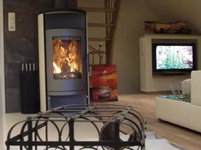 TV/Unterhaltungsangebot in der Unterkunft Maisonette zum Weststrand