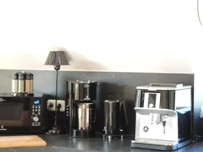 Kaffee-/Teezubehör in der Unterkunft Maisonette zum Weststrand