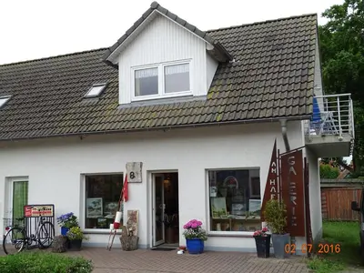 Das Gebäude in dem sich die Ferienwohnung befindet