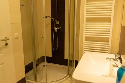 Ein Badezimmer in der Unterkunft Ferienwohnung Meeresrauschen