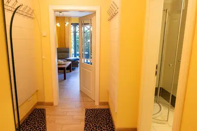 Ein Badezimmer in der Unterkunft Ferienwohnung Meeresrauschen