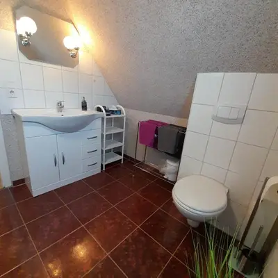 Ein Badezimmer in der Unterkunft Ferienwohnung Greschke