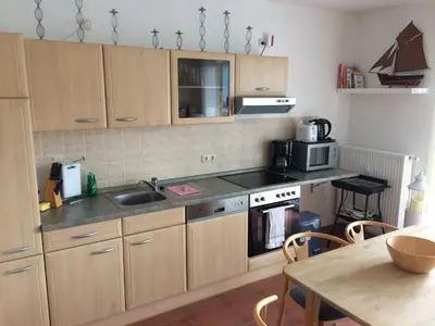 Küche/Küchenzeile in der Unterkunft Wohnung Bernstein - Nr. 4