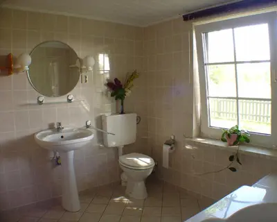 Ein Badezimmer in der Unterkunft Ferienhaus Helene