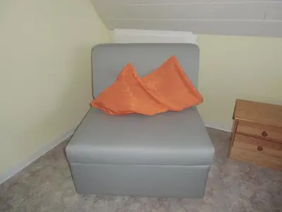 Ein Sitzbereich in der Unterkunft Tor zum Darss