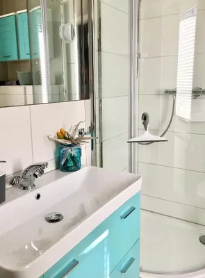 Ein Badezimmer in der Unterkunft Wohlfühl-Apartments in Zingst