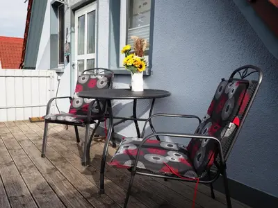 Ein Balkon oder eine Terrasse in der Unterkunft Wohlfühl-Apartments in Zingst