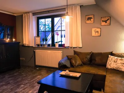 Ein Sitzbereich in der Unterkunft Borner Schlafwandler