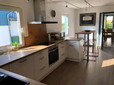 Küche/Küchenzeile in der Unterkunft Ferienhaus Becker