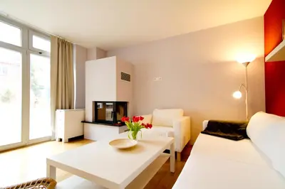 Ein Bett oder Betten in einem Zimmer der Unterkunft Ferienwohnungen Auszeit und Freizeit