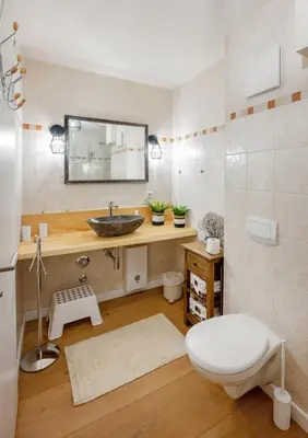 Ein Badezimmer in der Unterkunft Zur Meeresmuschel Nr.10