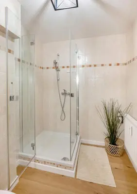 Ein Badezimmer in der Unterkunft Zur Meeresmuschel Nr.10