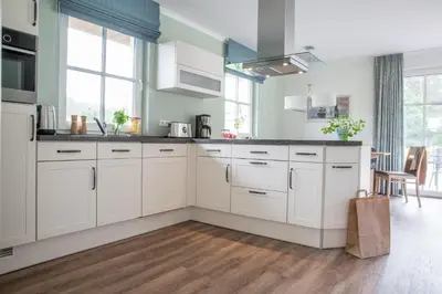 Küche/Küchenzeile in der Unterkunft Ferienhaus Haubenlerche 14