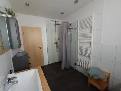 Ein Badezimmer in der Unterkunft Refugium Prerow