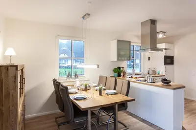 Küche/Küchenzeile in der Unterkunft Ferienhaus Haubenlerche 40