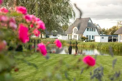Ein Garten an der Unterkunft Ferienhaus Schilfrohrsaenger 18