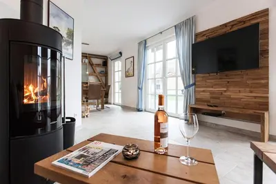 TV/Unterhaltungsangebot in der Unterkunft Ferienhaus Schilfrohrsaenger 18