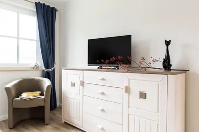 TV/Unterhaltungsangebot in der Unterkunft Ferienhaus Seeschwalbe 10