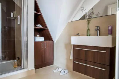 Ein Badezimmer in der Unterkunft Ferienwohnung Diek 1_5