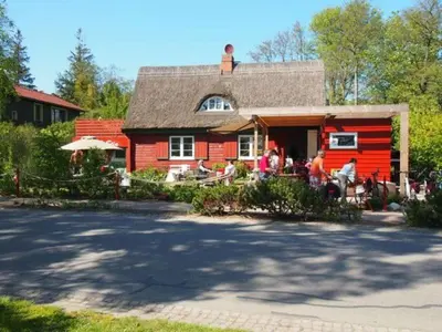 Das Gebäude in dem sich die Ferienwohnung befindet
