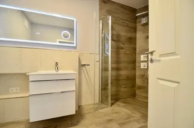 Ein Badezimmer in der Unterkunft Villa Strandblick 2