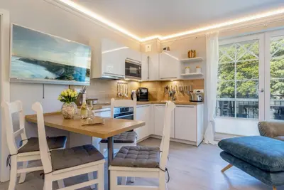 Küche/Küchenzeile in der Unterkunft Villa Strandblick 2