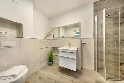 Ein Badezimmer in der Unterkunft Villa Strandblick 2