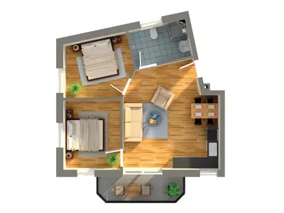Grundriss der Unterkunft Villa Strandblick 5