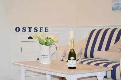 Getränke in der Unterkunft Villa Strandblick 8