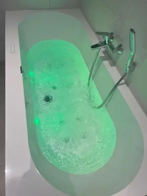 Ein Badezimmer in der Unterkunft 