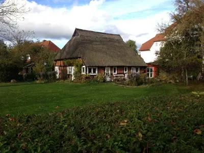 Ein Garten an der Unterkunft FeWo am alten Hafen - Zingst Ostseebad