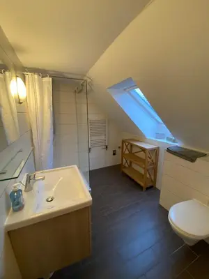 Ein Badezimmer in der Unterkunft Ferienhaus Becker II