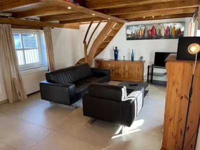 Ein Sitzbereich in der Unterkunft Ferienhaus Becker II