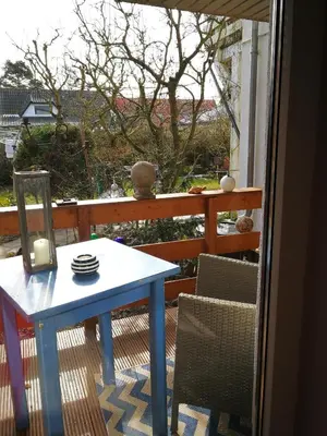 Ein Balkon oder eine Terrasse in der Unterkunft Gartenblick