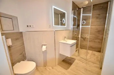 Ein Badezimmer in der Unterkunft Villa Strandblick 7